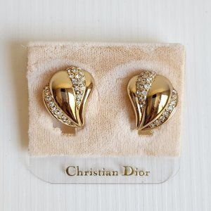 Christian Dior Half Shell Earrings